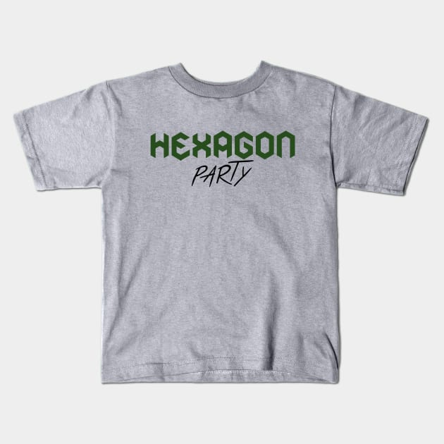 Hexagon Party - Santa Clarita Diet Kids T-Shirt by GeekGiftGallery